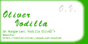 oliver vodilla business card